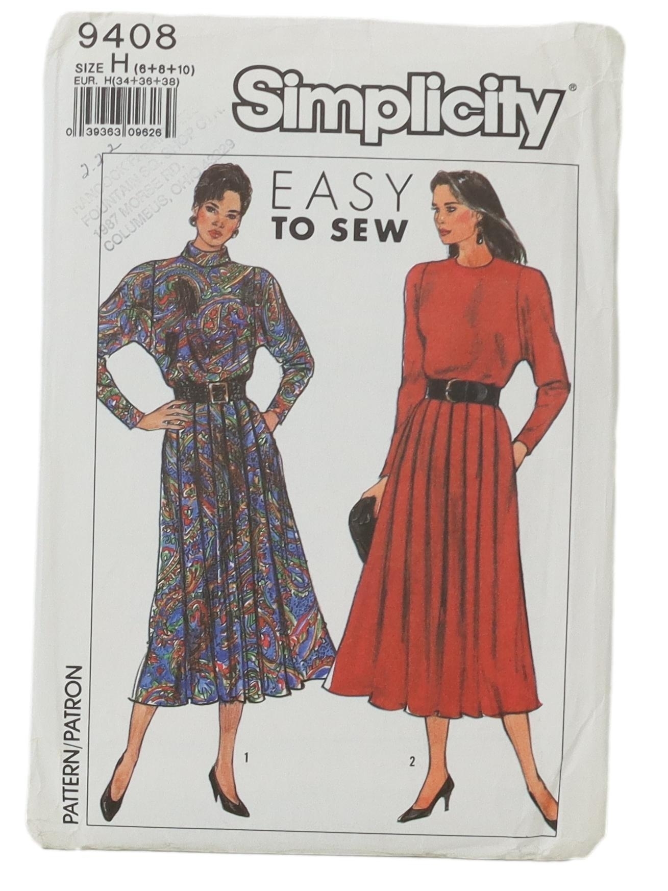 Retro S Sewing Pattern Simplicity Late S Simplicity