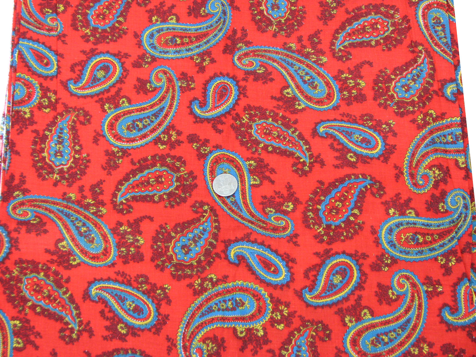 Red Paisley Pattern