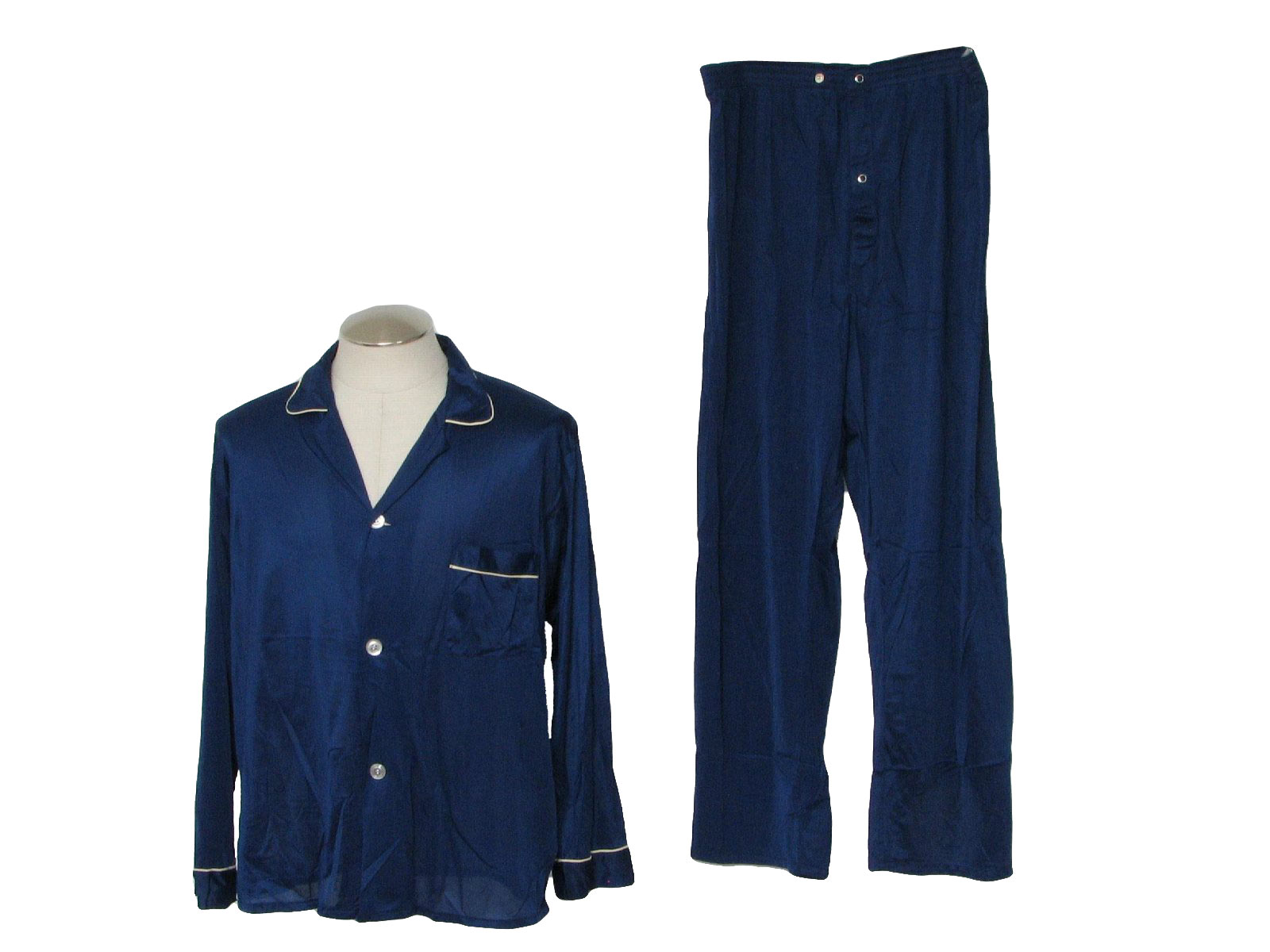 Mens Nylon Pajamas Vintage 100