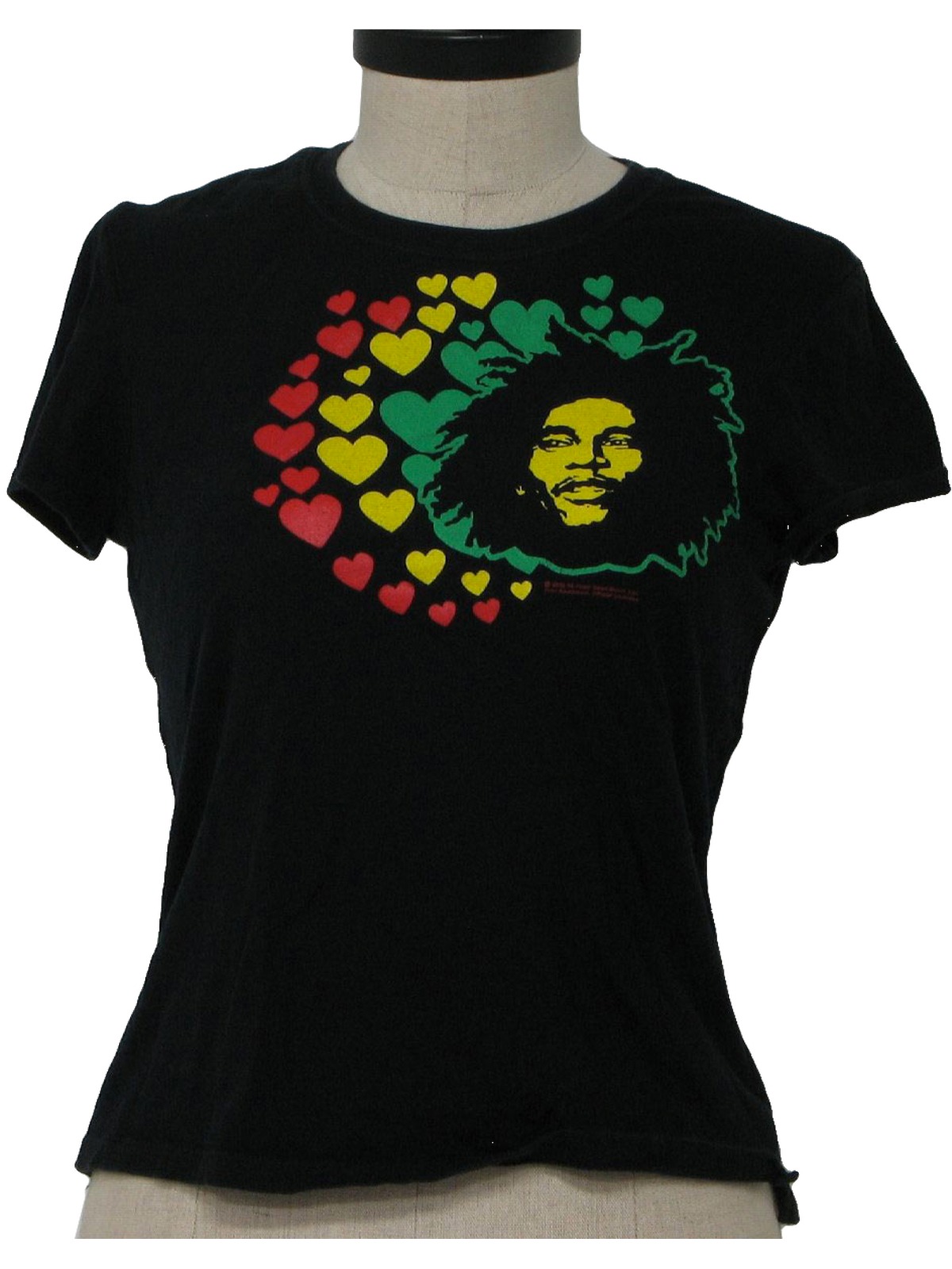 womens bob marley tshirt