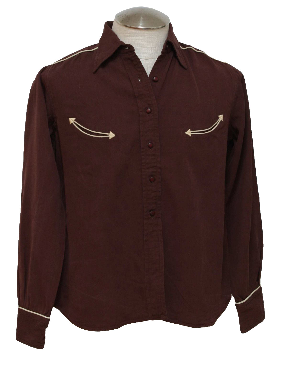 maroon western shirt