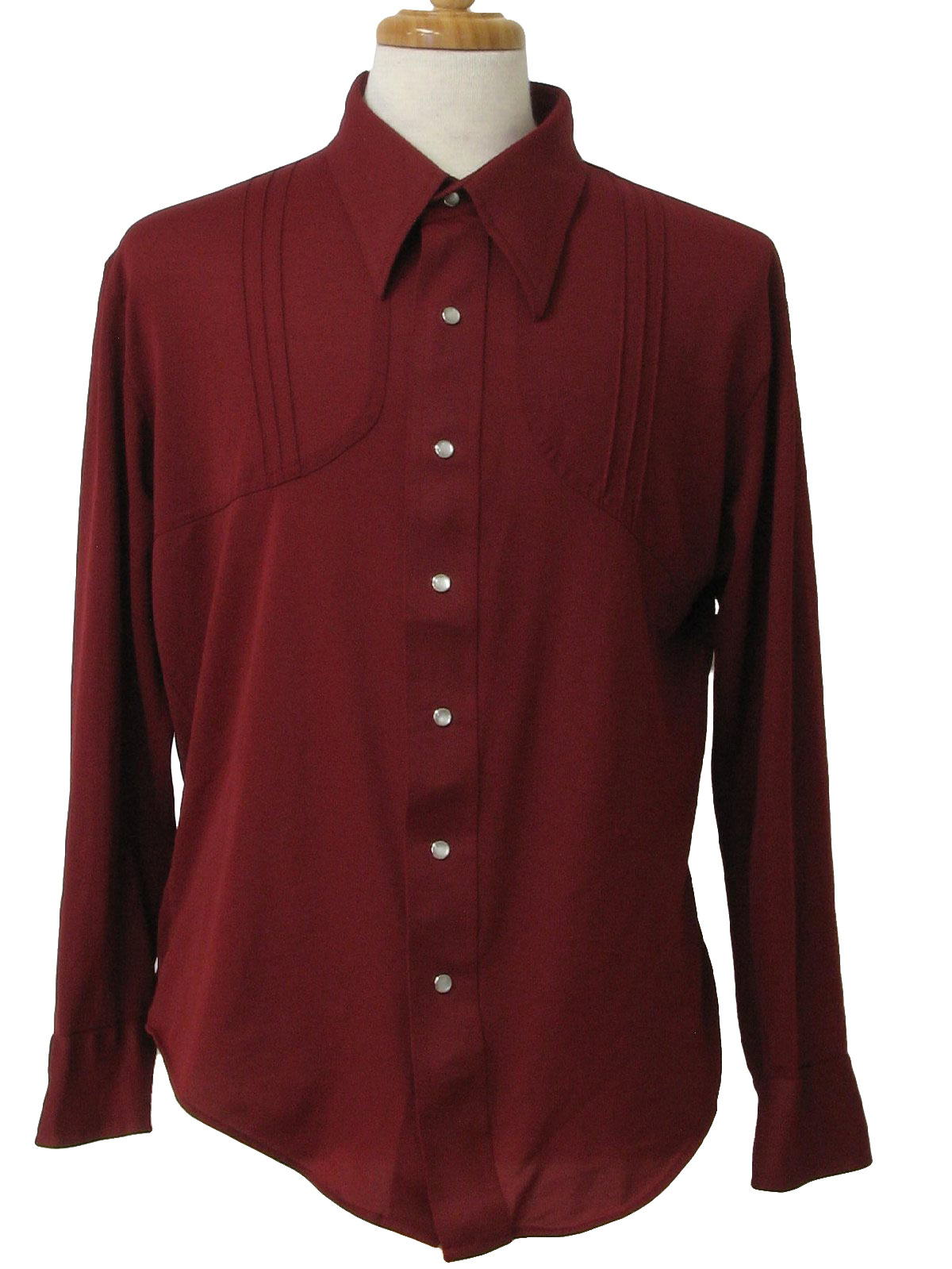 maroon western shirt