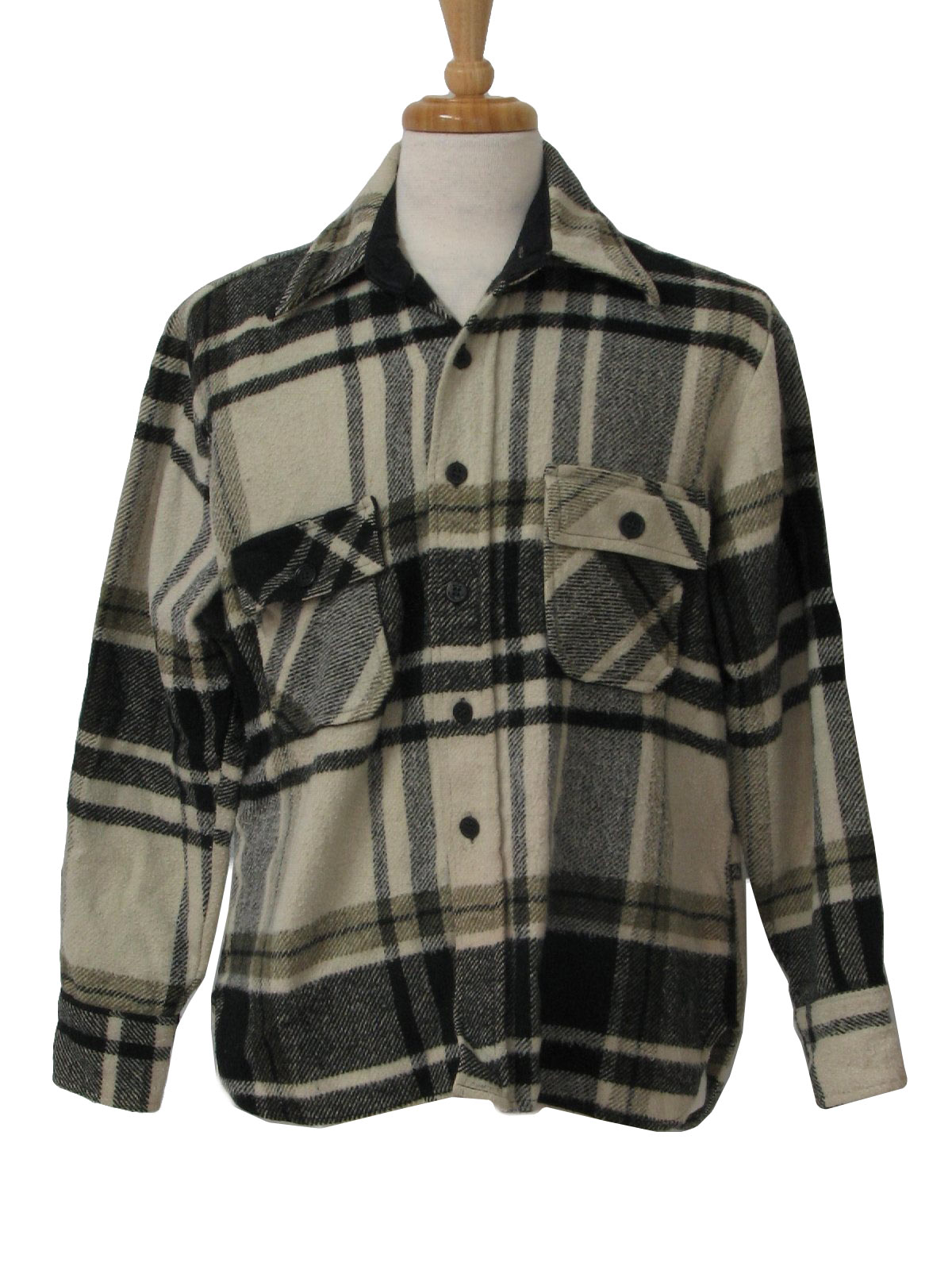 SHAGGY PLAID CPO SHIRT JACKET / ICE BLUE - ジャケット/アウター