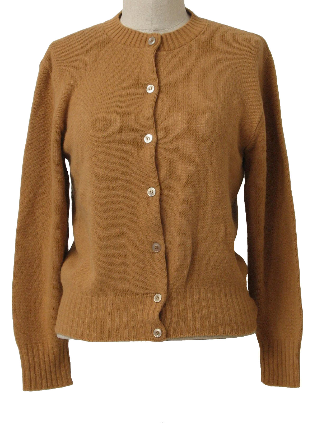 Ladies Brown Cardigan Sweater | Her Sweater
