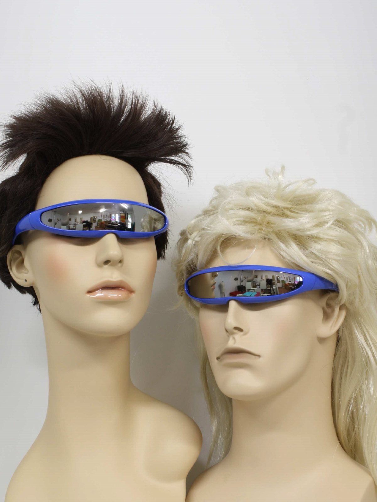 Retro Eighties Glasses Totally 80s Style Made New New Wave Punk Single Lens Shades Unisex 