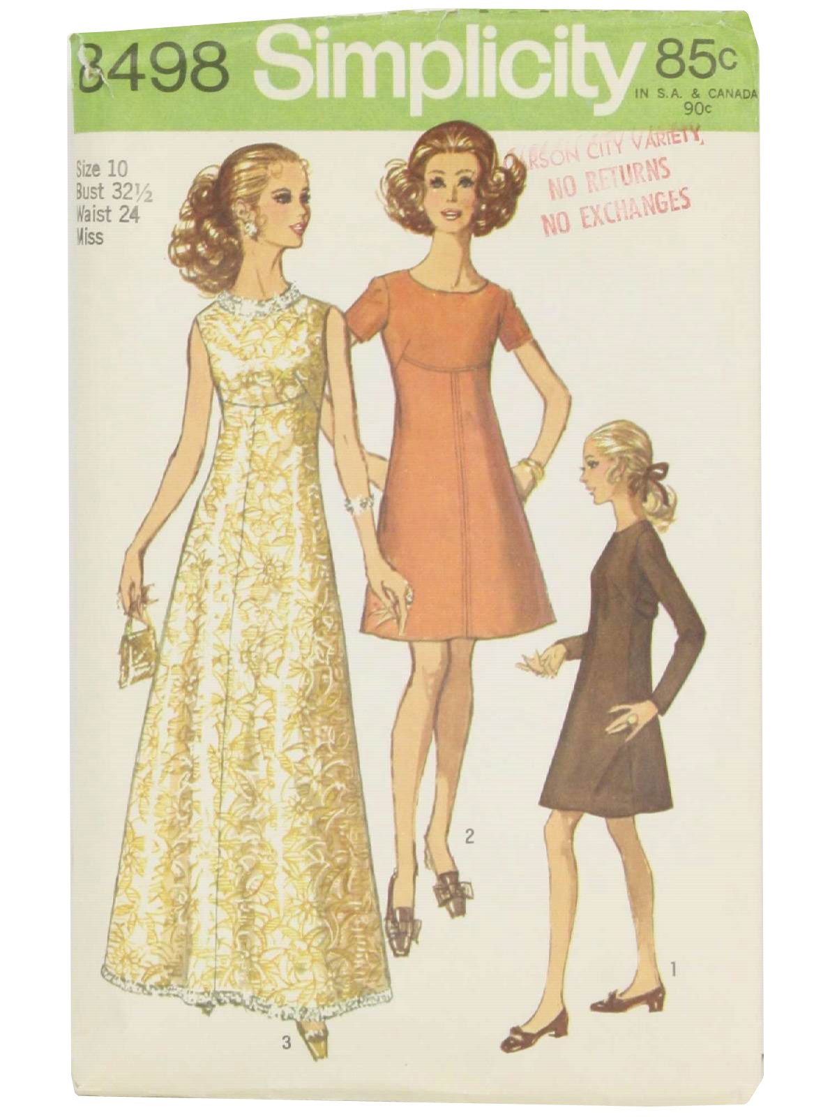 Vintage S Sewing Pattern Simplicity Pattern No