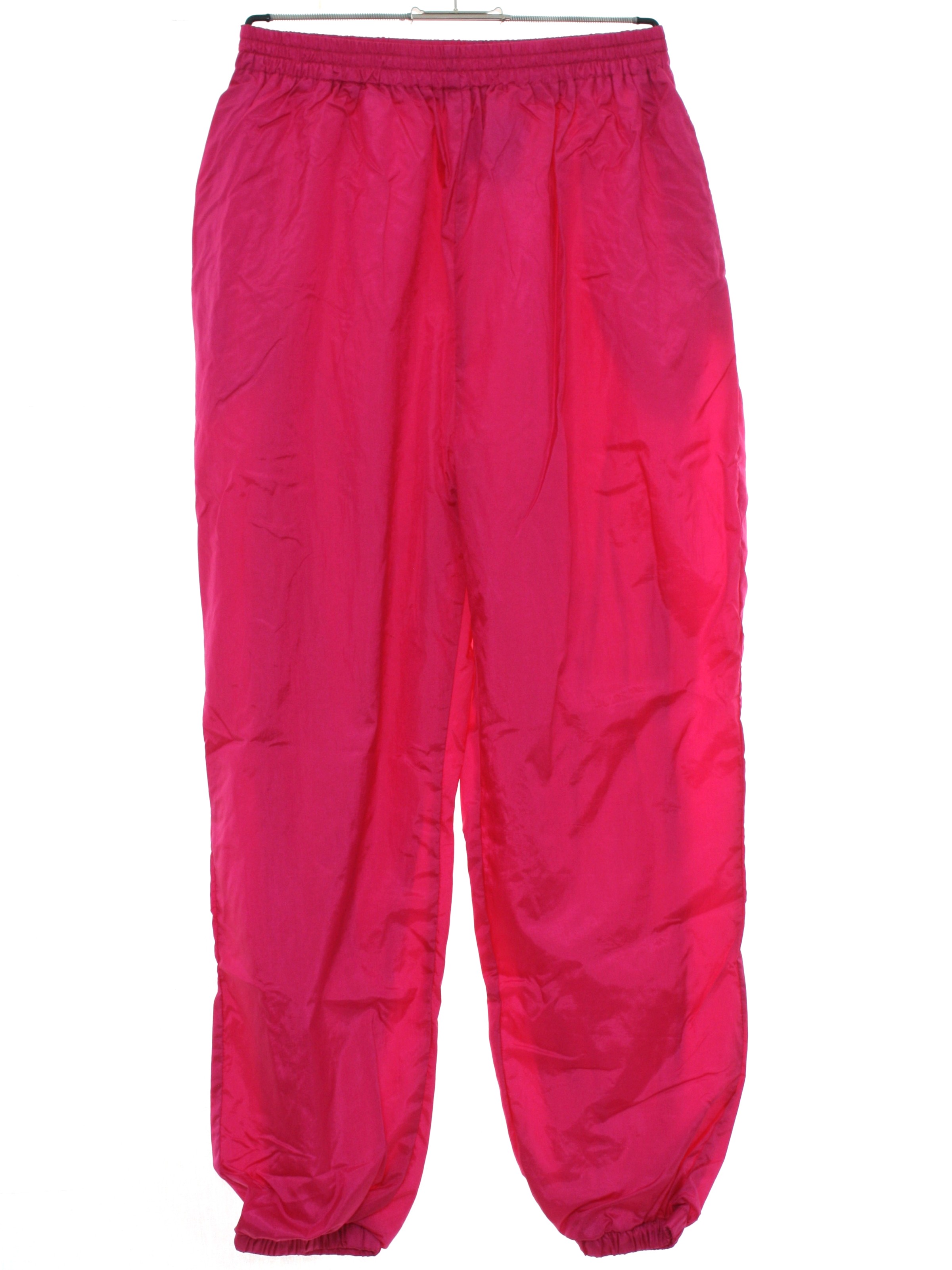 baggy nylon track pants