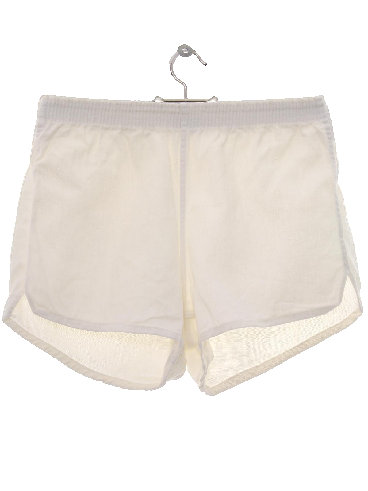 white cotton gym shorts