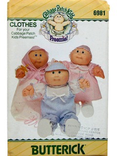 1980's Doll Pattern - Cabbage Patch Preemie