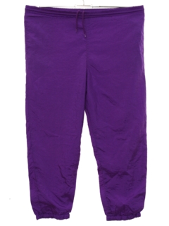 1970's Womens Baggy Totally 80s Nylon Track Pants