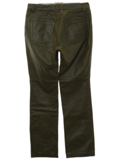 1990's Womens Leather Jeans Style Flared Pants