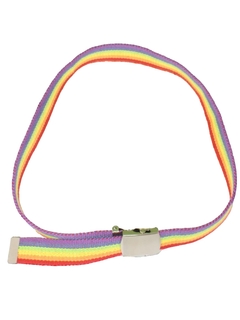 1980's Unisex Accessories - Totally 80s Style Rainbow Belt