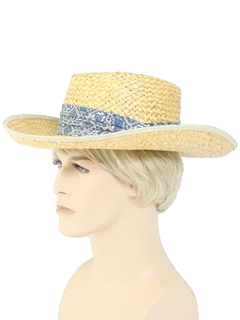 1980's Mens Accessories - Straw Hat