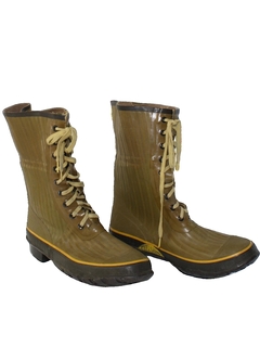1980's Mens Accessories - Rain Boot Work Shoes