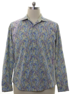 1990's Mens Robert Graham Designer Shirt