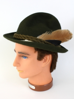 1960's Mens Accessories - Alpine Style Fedora Hat