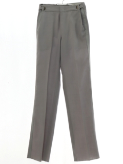 1970's Mens Silvery Grey Tuxedo Pants