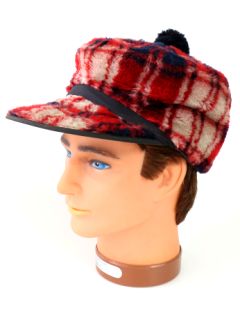 1950's Mens Accessories - Winter Hunting Style Bill Cap Hat