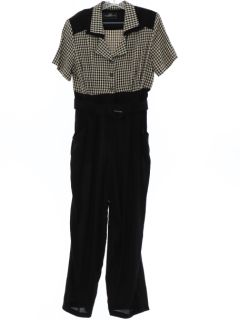 1980's Womens Totally 80s Rayon Jumpsuit