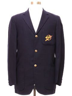 1950's Mens Mod Explorer Scouts Wool Blazer Sport Coat Jacket