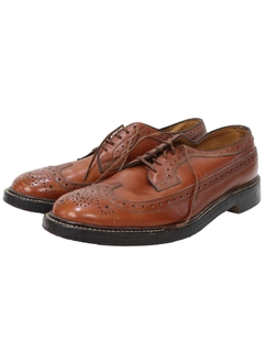 1980's Mens Accessories - Nettleton Leather Wingtip Shoes
