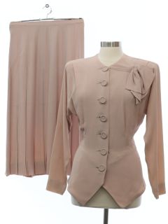 1940's Womens Fab Forties Skirt Suit