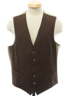 1970's Mens Yves St. Laurent Designer Suit Vest