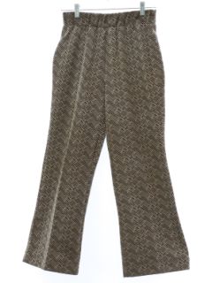1970's Womens Knit Flared Pants