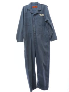1990's Mens Red Cap Grunge Work Coveralls Overalls