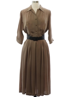 1940's Womens De De Johnson Gabardine Dress