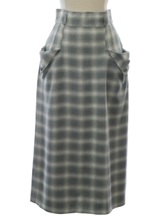 1940's Womens Fab Forties Gabardine Skirt