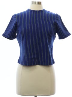 1960's Womens Mod Wool Blend Knit Shirt