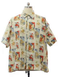1980's Mens Pierre Cardin Cotton Hawaiian Shirt