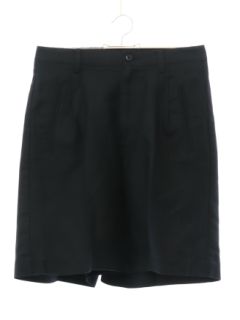 1990's Womens Black Linen Shorts