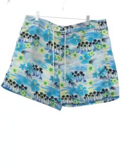 1990's Mens Catalina Hawaiian Style Swim Shorts