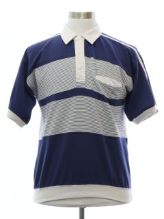 1980's Mens Rugby Style Polo Shirt