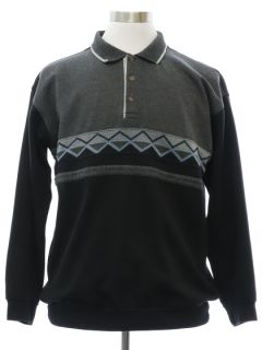 1980's Mens Sweatshirt Style Shirt
