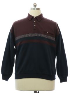 1980's Mens Sweatshirt Style Shirt