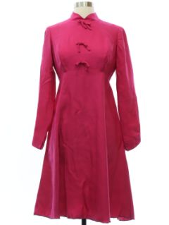 1960's Womens Sylvia Ann Mod Cocktail Dress