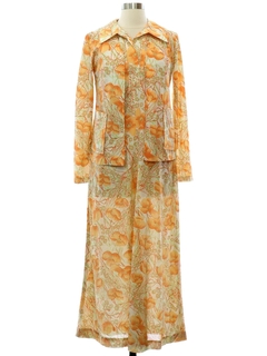 1970's Womens Dress Set