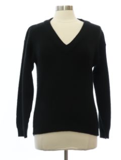 1970's Womens Black Sweater