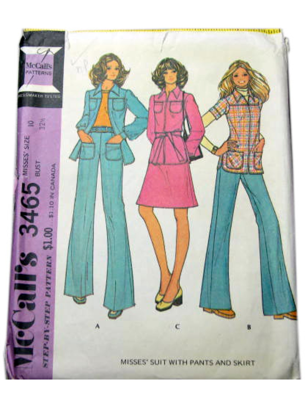 80s Womens Blazer and Pants Patterns, Ladies Easy to Sew Pants