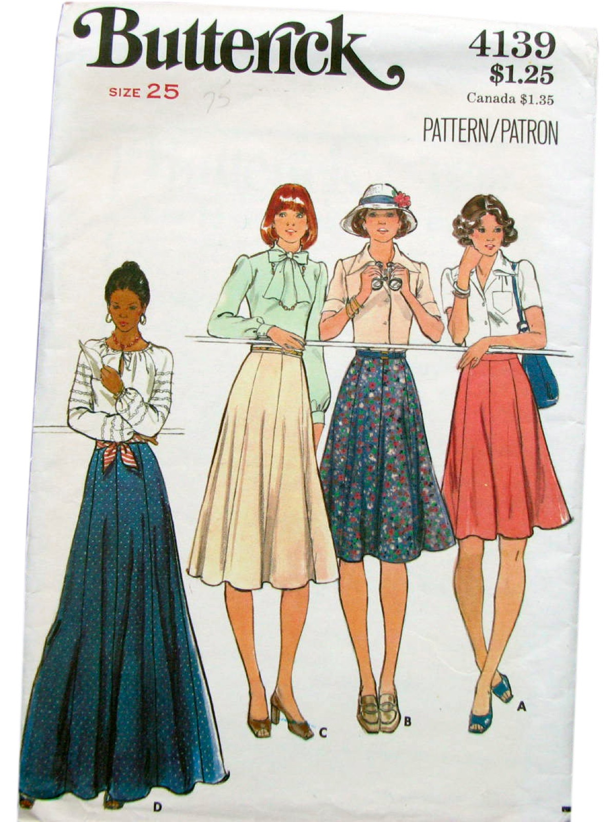 1970's Sewing Pattern (Butterick 4139): 70s -Butterick 4139- Womens ...