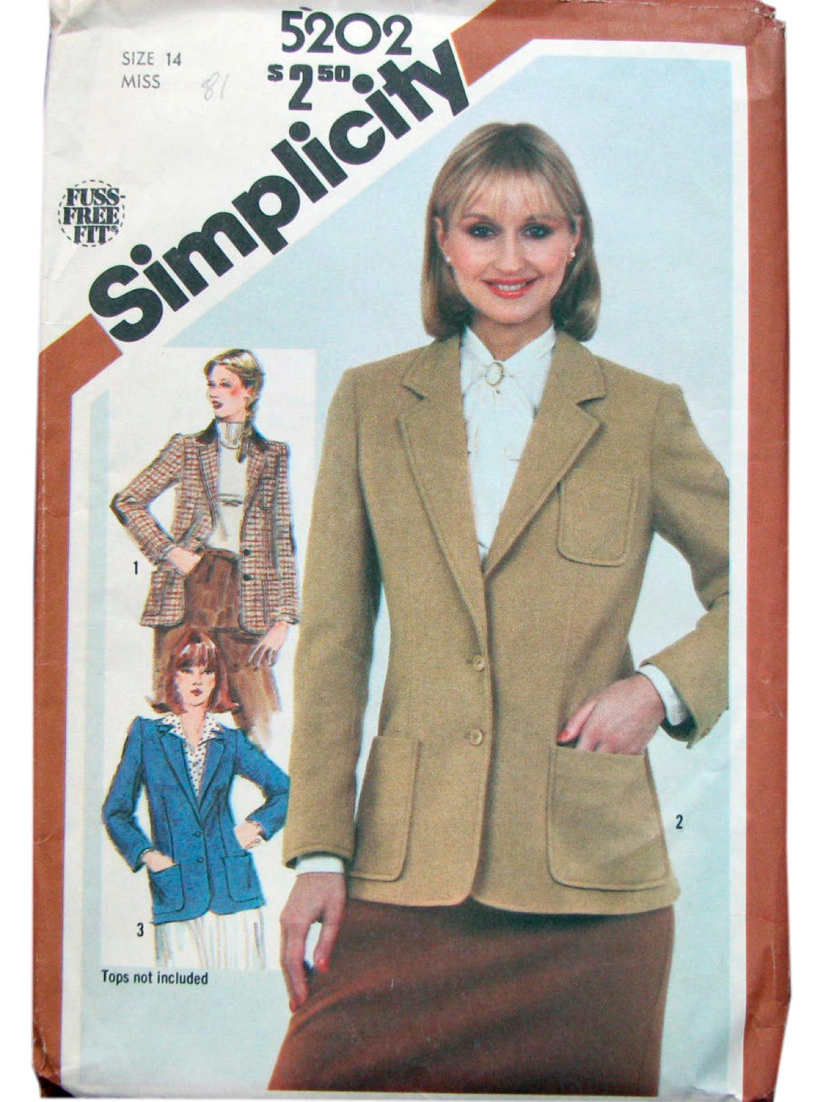 Simplicity 5202 1980s Vintage Sewing Pattern: 80s -Simplicity 5202 ...