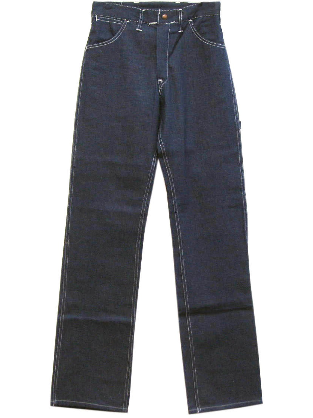 Vintage 60s Pants: Late 60s -California Brand- Mens New-Old dark blue ...