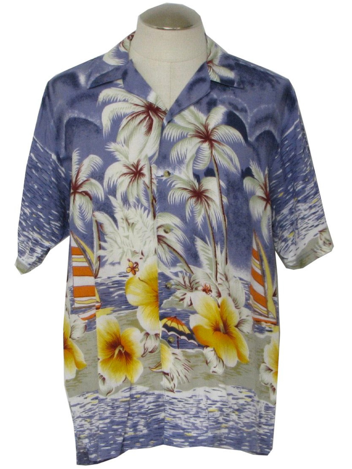 Vintage Thums Up For Him 1990s Hawaiian Shirt: 90s -Thums Up For Him ...