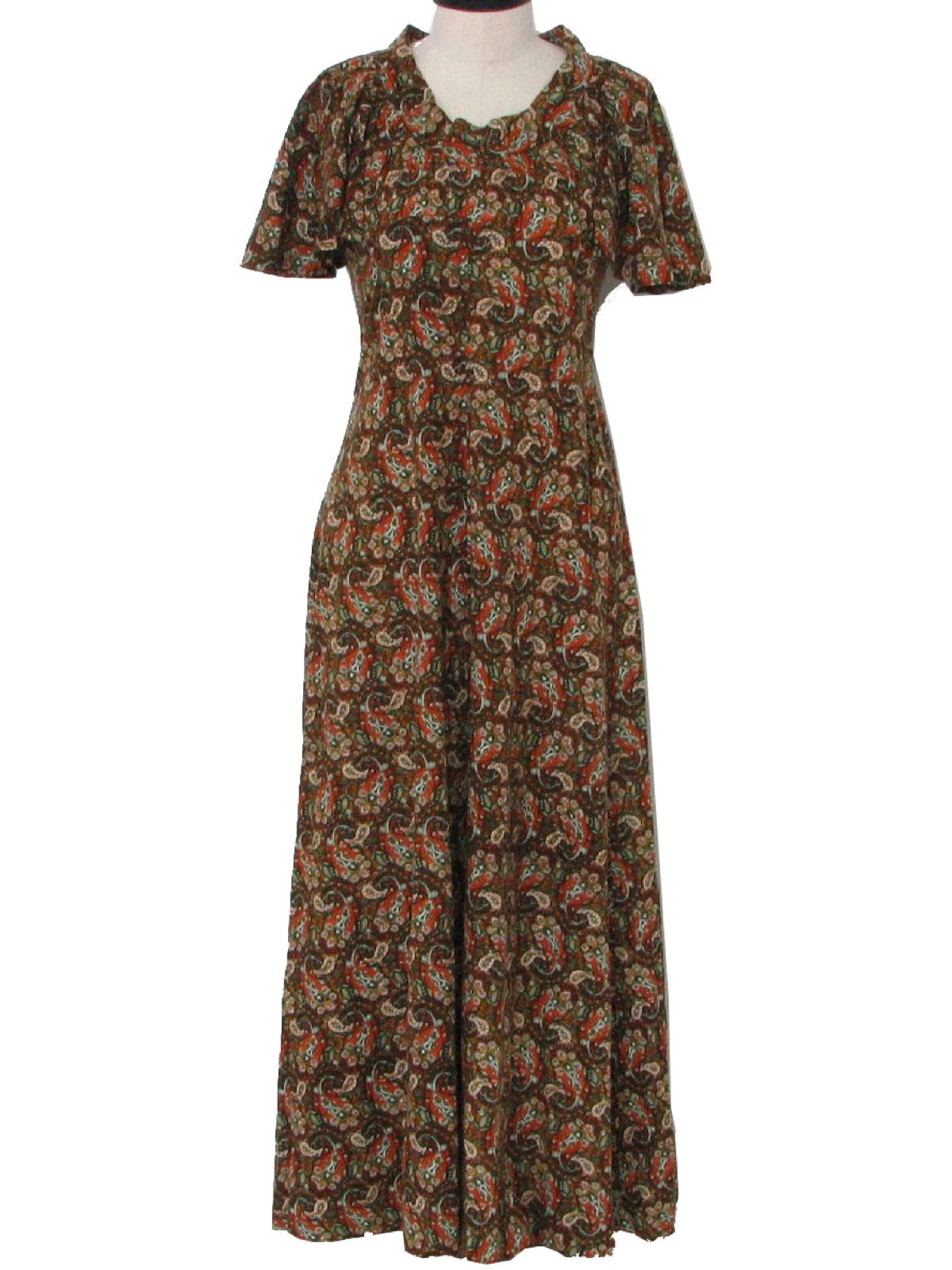 1970's Vintage Home Sewn Hippie Dress: Early 70s -Home Sewn- Womens ...