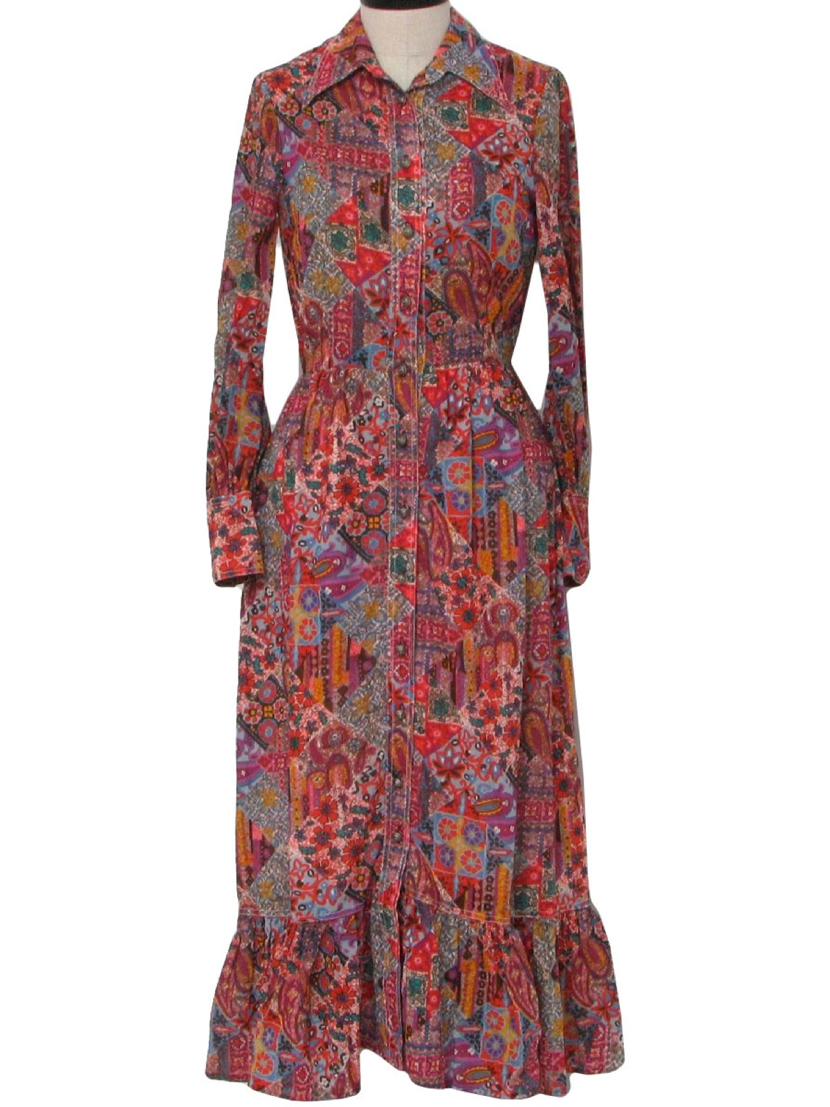 Vintage Susan Thomas, designer Seventies Hippie Dress: 70s -Susan ...