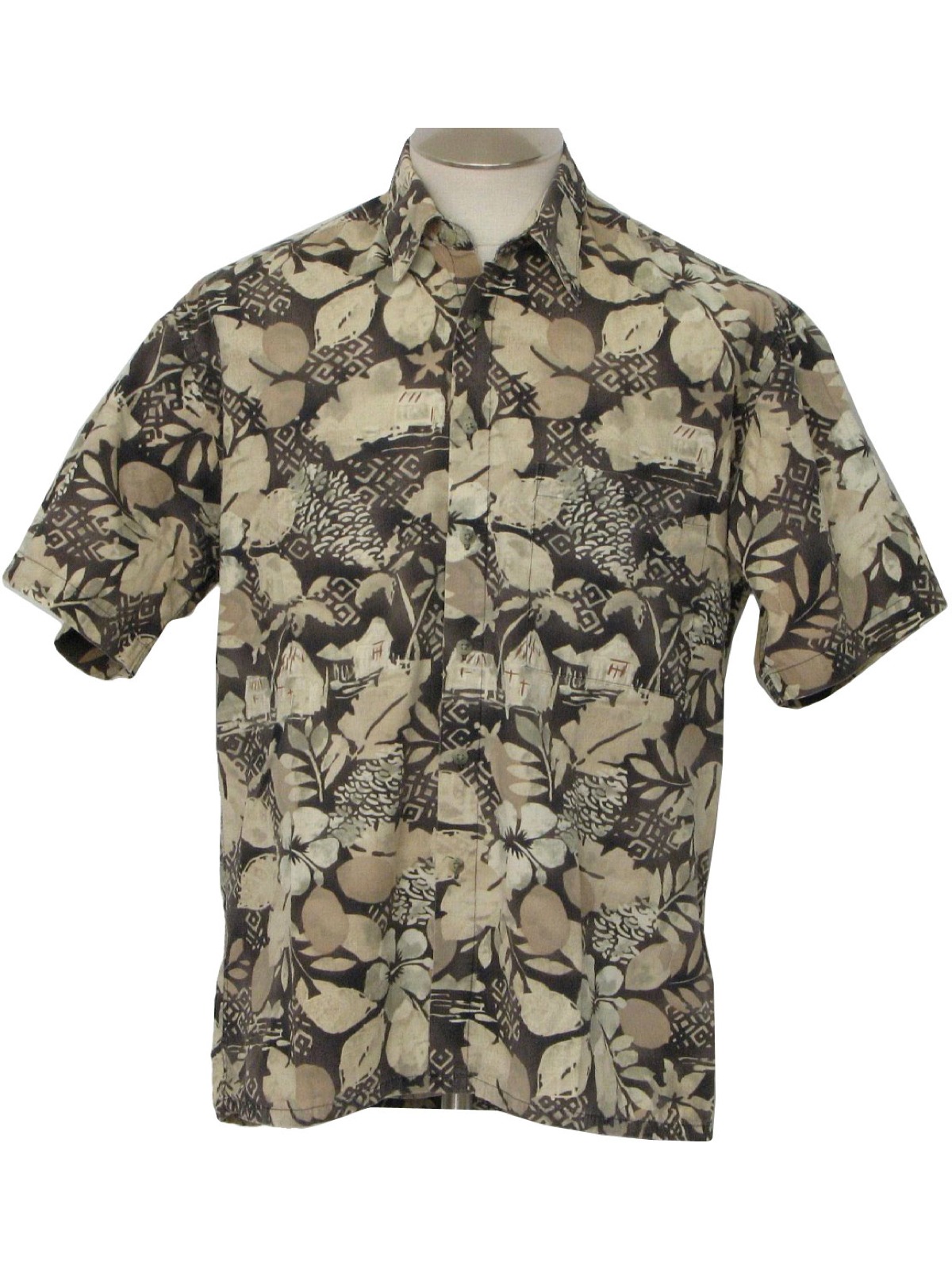 80s Hawaiian Shirt (Pierre Cardin): 80s -Pierre Cardin- Mens cotton ...