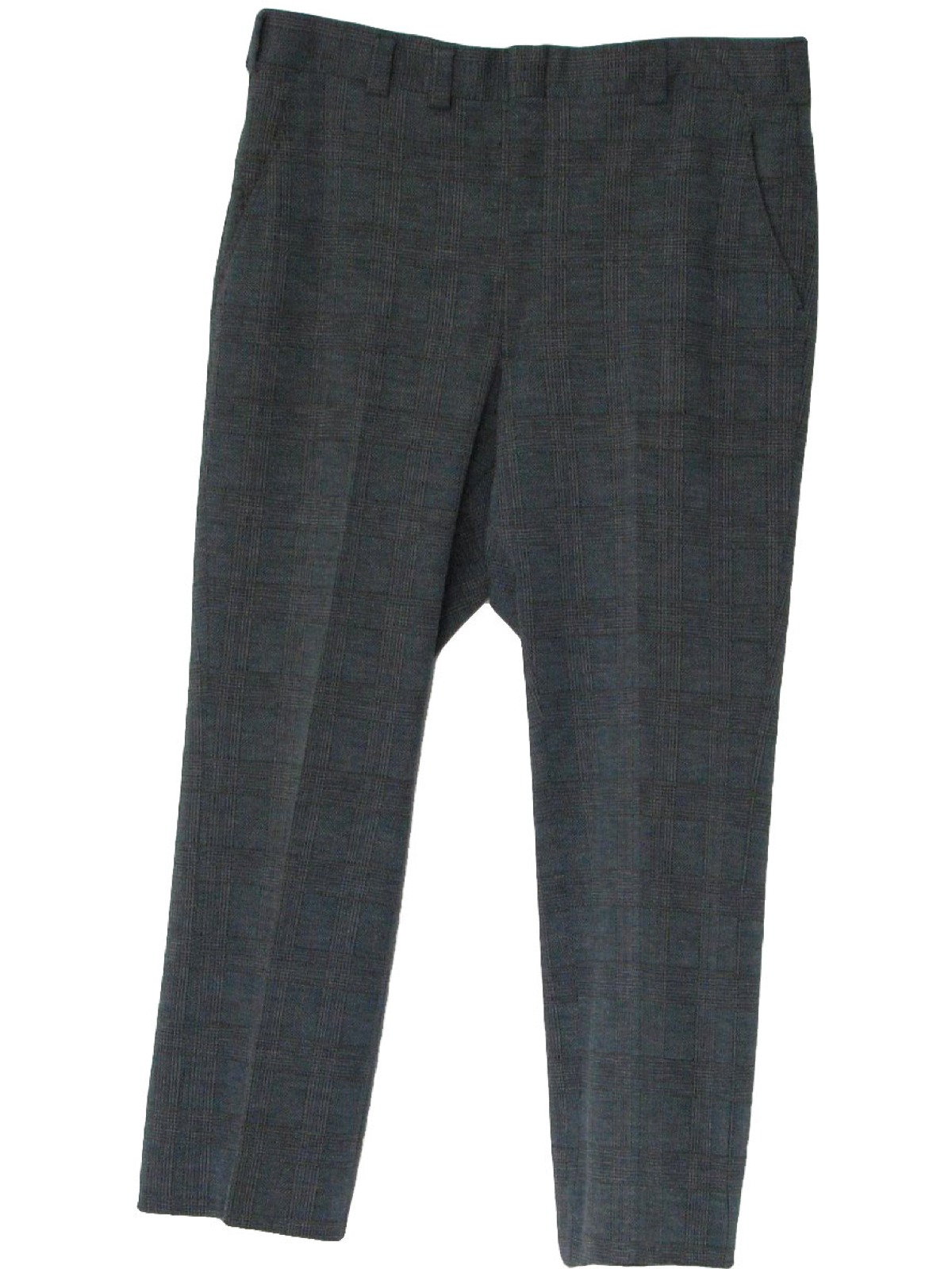 Retro 70's Pants: 70s -Missing Label- Mens shaded blue and rust window ...